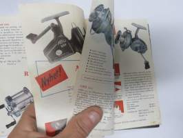 Napp och nytt från Svängsta 1958 (Ab Urfabriken, ABU) -fishing gear catalog (Nyt nappaa -luettelo alkuperäiskielellä), jaettu Suomessa - Länsi-Suomen Urheilukauppa