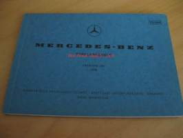 Mercedes-Benz Type LP 1013/1113 Catalog B 1970  -varaosaluettelo