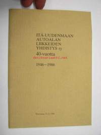 Itä-Uudenmaan autoalan liikkeiden yhdistys ry 40-vuotta 1946-1986