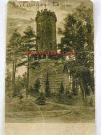 vanha valokuvakortti  Hämeenlinna   Aulangon torni