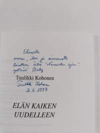 Elän kaiken uudelleen (signeerattu, tekijän omiste)