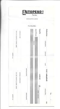 Autopeko Oy Turku   - vekseli blanko