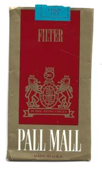 Pall Mall - tupakkaetiketti