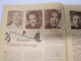 Kurre 1954 - Postipankki kevättervehdys - asiakaslehti; Julkisuuden henkilöiden säästäväisyys - Essi Renvall - Niiko Tarvajärvi - Joel Rinne..., Suomen Pankin...