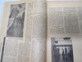 Apu 1954 nr 28, Sortin sakki, 5 tuntia elokuvateatterin vahtimestarina, Murheellinen monimiljoonikko ollut jo 9 vaimoa, Terra sci-fi sarjakuva, Tappaja saa tehtävän