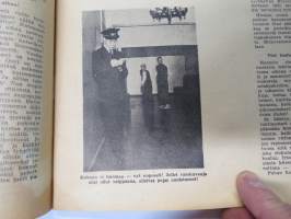 Apu 1954 nr 28, Sortin sakki, 5 tuntia elokuvateatterin vahtimestarina, Murheellinen monimiljoonikko ollut jo 9 vaimoa, Terra sci-fi sarjakuva, Tappaja saa tehtävän