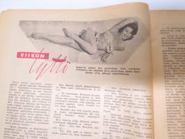 Apu 1954 nr 28, Sortin sakki, 5 tuntia elokuvateatterin vahtimestarina, Murheellinen monimiljoonikko ollut jo 9 vaimoa, Terra sci-fi sarjakuva, Tappaja saa tehtävän