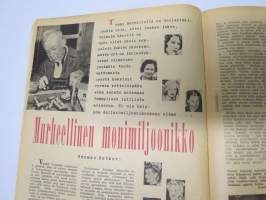 Apu 1954 nr 28, Sortin sakki, 5 tuntia elokuvateatterin vahtimestarina, Murheellinen monimiljoonikko ollut jo 9 vaimoa, Terra sci-fi sarjakuva, Tappaja saa tehtävän