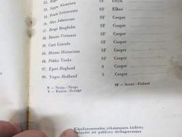 24. Eläintarhanajo 13.5.1962 -käsiohjelma