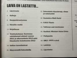 Laiva 2012 nr 2 - Suomen laivahistoriaa -lehti / magazine, finnish maritime history