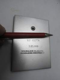 Suomen puolesta - För Finland, Sotainvalidien Veljesliitto - Krigsinvalidernas Brödraförbund, S.K. 100 vuotta 3.10.1999 -muistolaatta