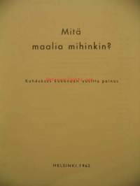 Mitä maalia mihinkin?