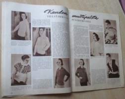 Virkkaus- ja Neuletyöt talvinumero N:o 4 1956 Käsityölehti