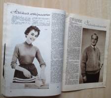 Virkkaus- ja Neuletyöt syysnumero N:o 3 1955 Käsityölehti