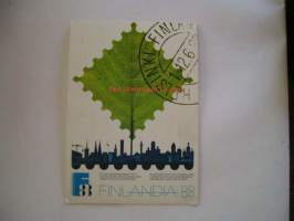 postikortti finlandia  88  filatelian maailmannäyttely