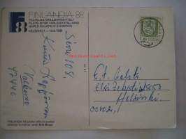 postikortti finlandia  88  filatelian maailmannäyttely