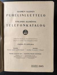 Suomen yleinen puhelinluettelo 1945