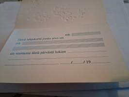 Markka-ajan lahjakortteja. Keräilyyn. Tai mikä että et kokeilisi antaa lahjakorttisi markkoina