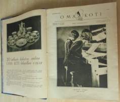 OMA KOTI Perhelehti 1931 vuosikerta + lahjalehti vuodelta 1931 : Kannet kuvittanut Martta Wendelin