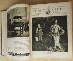 OMA KOTI Perhelehti 1931 vuosikerta + lahjalehti vuodelta 1931 : Kannet kuvittanut Martta Wendelin
