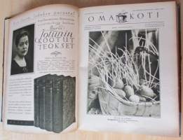 OMA KOTI Perhelehti 1931 vuosikerta + lahjalehti vuodelta 1931 : Kannet kuvittanut Martta Wendelin