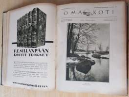 OMA KOTI Perhelehti 1931 vuosikerta + lahjalehti vuodelta 1931 : Kannet kuvittanut Martta Wendelin