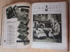 OMA KOTI Perhelehti 1931 vuosikerta + lahjalehti vuodelta 1931 : Kannet kuvittanut Martta Wendelin
