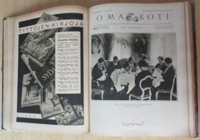 OMA KOTI Perhelehti 1931 vuosikerta + lahjalehti vuodelta 1931 : Kannet kuvittanut Martta Wendelin