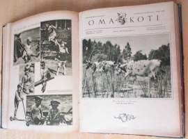 OMA KOTI Perhelehti 1931 vuosikerta + lahjalehti vuodelta 1931 : Kannet kuvittanut Martta Wendelin