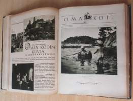 OMA KOTI Perhelehti 1931 vuosikerta + lahjalehti vuodelta 1931 : Kannet kuvittanut Martta Wendelin