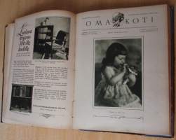 OMA KOTI Perhelehti 1931 vuosikerta + lahjalehti vuodelta 1931 : Kannet kuvittanut Martta Wendelin