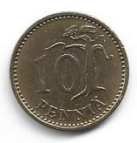 10 penniä  1965