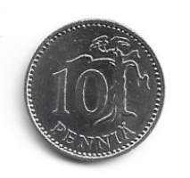 10 penniä  1983 K