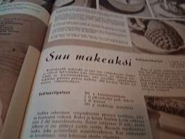 Kotilieden joulu no 24, joulukuu 1957.Koteja vesien varrelta, olkitöiden opiskelua,Käpykakusta monien muiden makeiden valmistusta.