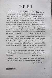 Opri : kolmiosainen komedia