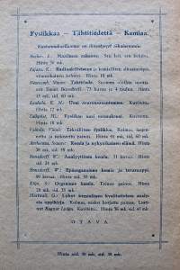 Fysiikka ja tähtitiede : keskikouluja ja seminaareja varten