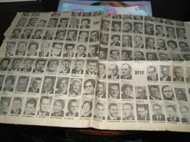 paavo väyrynen vaalimainos. sanomalehti sivu 1970 ehdokkaat. paavon  kirja paavon aika