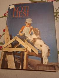KOTILIESI N:O 10 / 1961. Monenlaista -60 luvun ohjetta jotka ovat käypiä tänä päivänäkin.Ohjeita kesäkukan kylvöstä lasten kesävaatteisiin ym