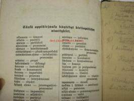 Kieliopin alkeita - oppikirja koe  - Etupäässä neli-osastoisten kansakoulujen tarpeeksi Toimitti A. Raitio 1912