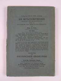 Über die Grenzen des Naturerkennens ; Die sieben Welträthsel