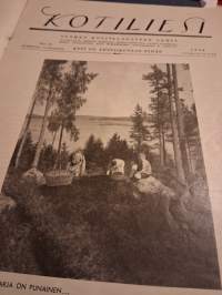 Kotiliesi N.o 18, syyskuu 2 1932. Perintö oikeuden uudistamisesta leipomis välineiden säilytykseen.3 sivua sairaala potilaiden askartelusta ja opinnoista ym.ym.