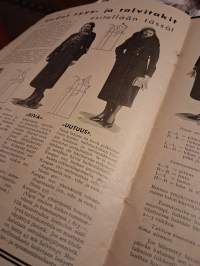 Kotiliesi N.o 18, syyskuu 2 1932. Perintö oikeuden uudistamisesta leipomis välineiden säilytykseen.3 sivua sairaala potilaiden askartelusta ja opinnoista ym.ym.