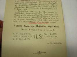 Stadgar för Föreningen Hemmet 1894 -säännöt vanhainkotiyhdistykselle