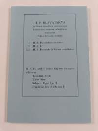 H. P. Blavatskysta sananen