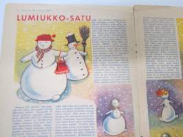 Lasten Maailma 1951 nr 1, tehtäviä, tarinoita, sarjakuvia, päätoimittaja Markus Rautio, kuvituksia mm. Maija Karma, Tekstejä Aila Nissinen, Walt Disney...