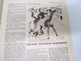 Lasten Maailma 1951 nr 1, tehtäviä, tarinoita, sarjakuvia, päätoimittaja Markus Rautio, kuvituksia mm. Maija Karma, Tekstejä Aila Nissinen, Walt Disney...