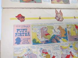 Lasten Maailma 1951 nr 1, tehtäviä, tarinoita, sarjakuvia, päätoimittaja Markus Rautio, kuvituksia mm. Maija Karma, Tekstejä Aila Nissinen, Walt Disney...