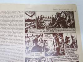 Lasten Maailma 1952 nr 1, tehtäviä, tarinoita, sarjakuvia, päätoimittaja Markus Rautio, kuvituksia mm. Maija Karma, Tekstejä Aila Nissinen, Uusi nukketeatteri...