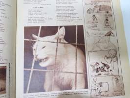 Lasten Maailma 1947 nr 10, tehtäviä, tarinoita, sarjakuvia, päätoimittaja Markus Rautio, Neekeripoikien lelut -kilpailu, Vauhtipeli, Hannu ja Kerttu, ym.