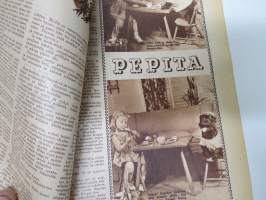 Lasten Maailma 1947 nr 10, tehtäviä, tarinoita, sarjakuvia, päätoimittaja Markus Rautio, Neekeripoikien lelut -kilpailu, Vauhtipeli, Hannu ja Kerttu, ym.